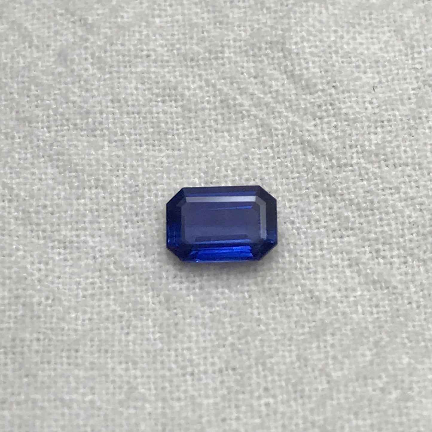 0.75 Carat Natural Blue Sapphire 6.3x4.3mm Emerald Cut Rectangle Corundum Faceted Loose Gemstone Heated