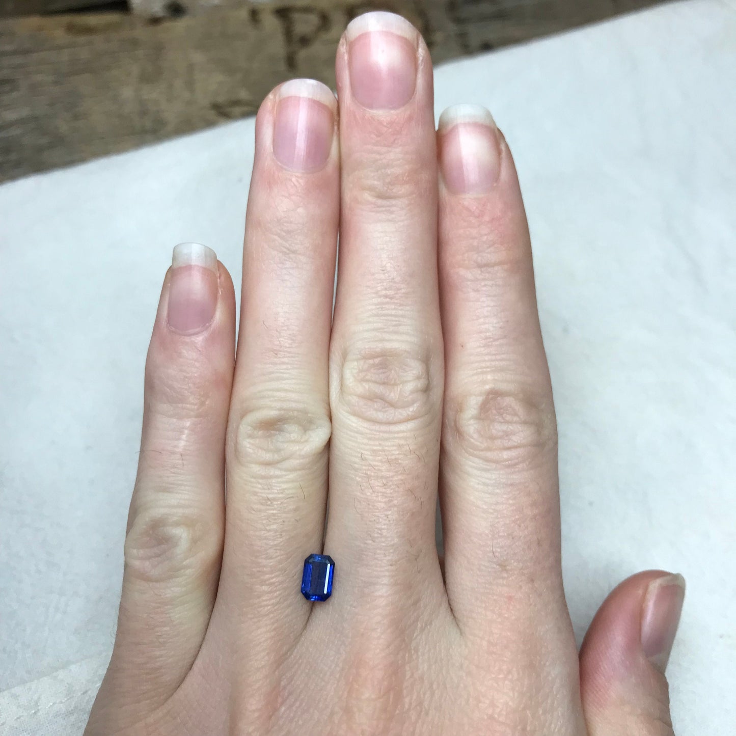 0.75 Carat Natural Blue Sapphire 6.3x4.3mm Emerald Cut Rectangle Corundum Faceted Loose Gemstone Heated