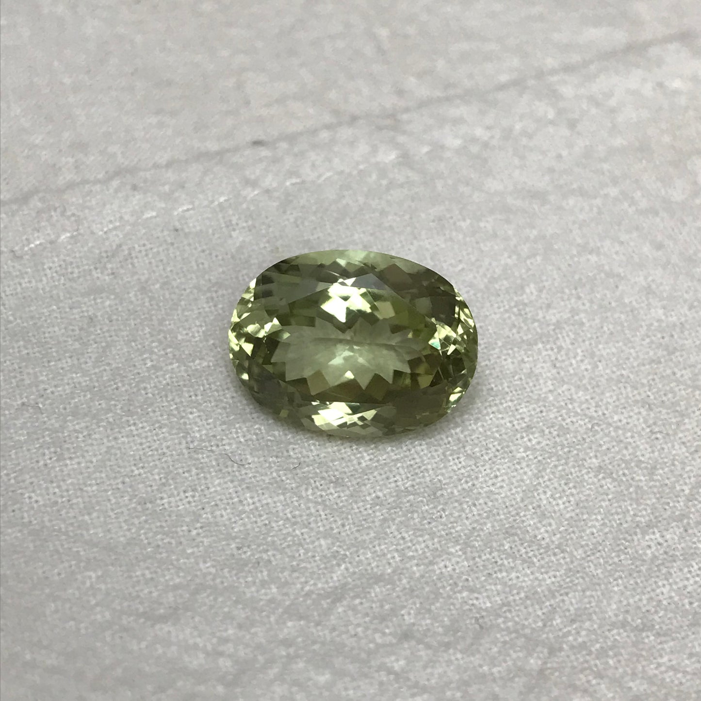 16x12mm Natural Green Sillimanite 12.33 carat, Oval Cut, yellow Green, Unmounted Faceted Loose Gemstone