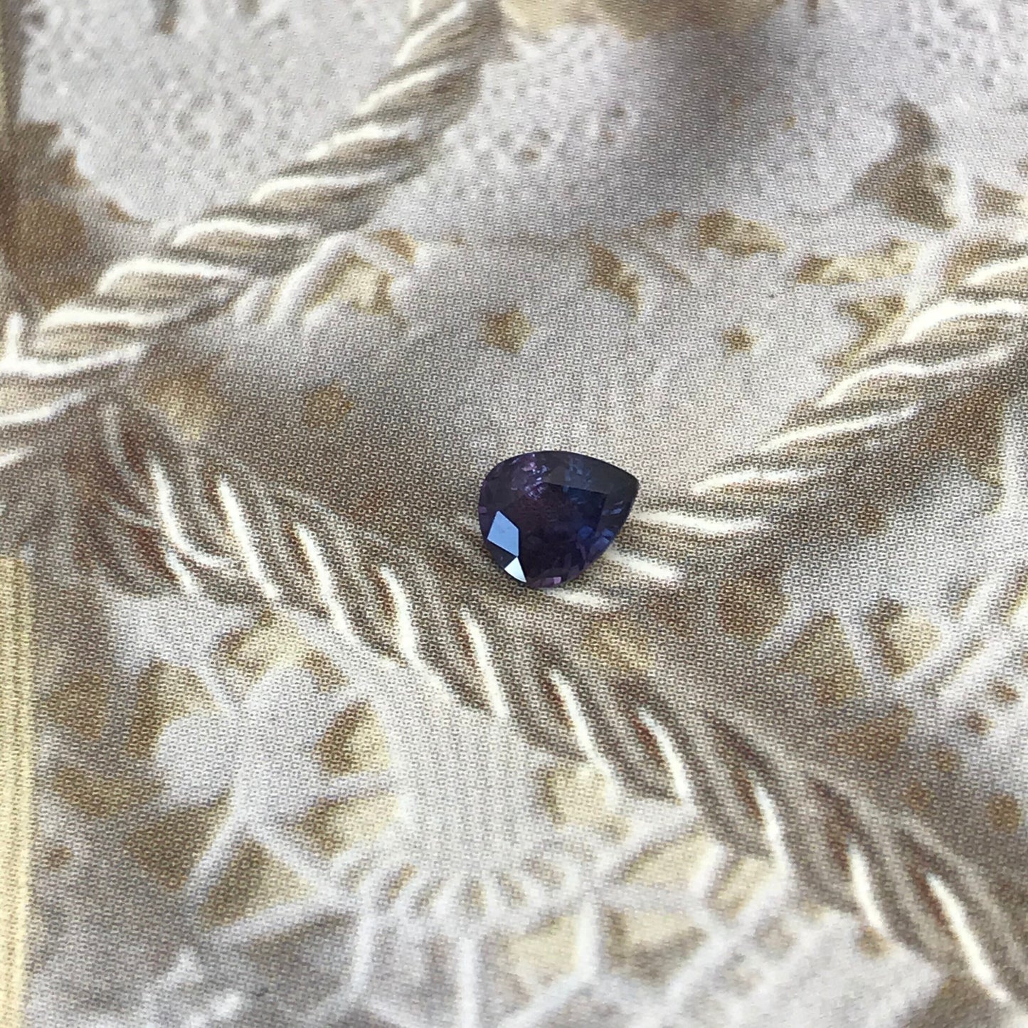 Natural Purple Sapphire 0.53 Carat 5.4x4.5mm Pear Tear Drop, Corundum Faceted Loose Unmounted Earth Mined Gemstone