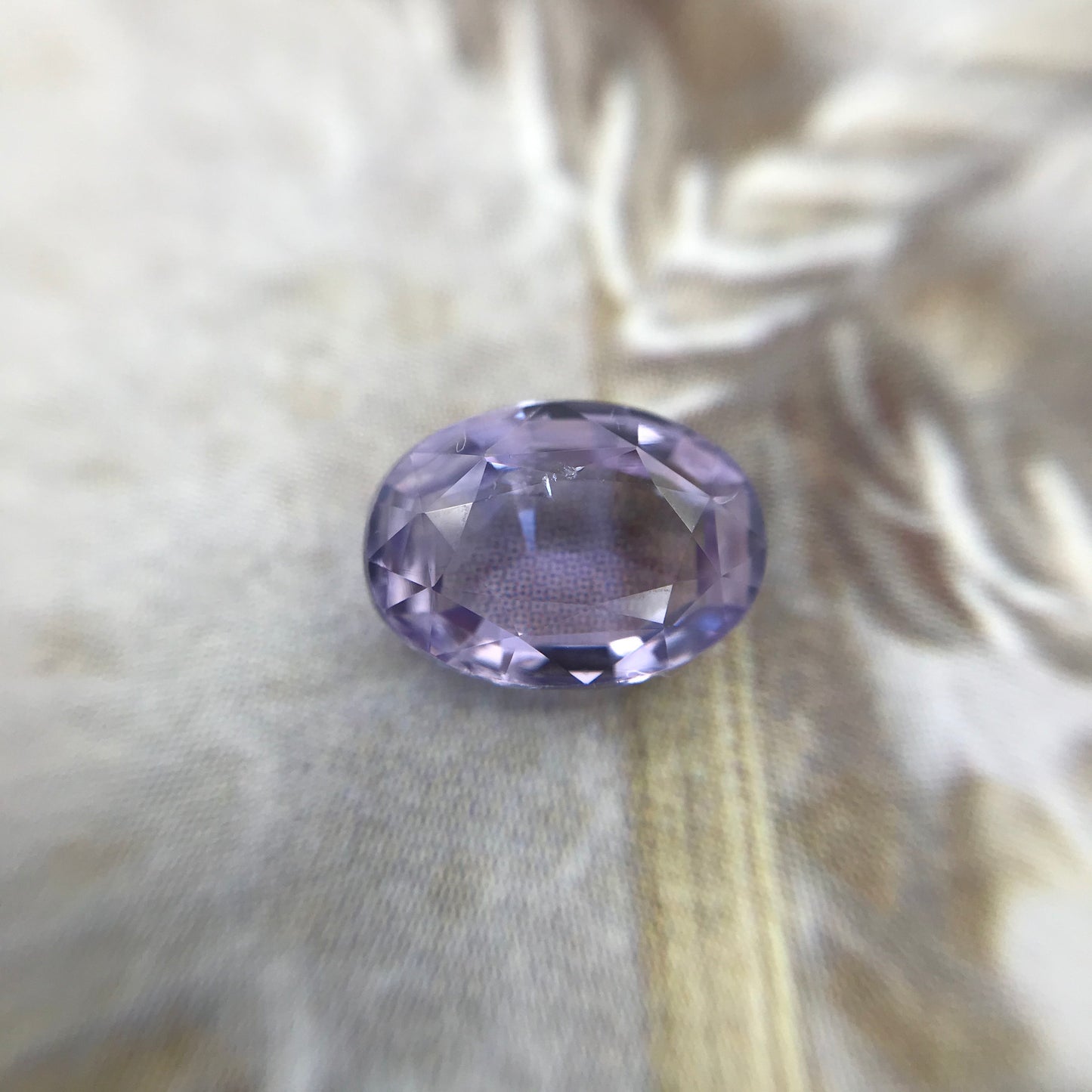 Natural Purple Sapphire 1.64 carat 8.3x6mm Oval Cut, Faceted Loose Gemstone Lavender Purple Unmounted Gem Fancy Color Sapphire