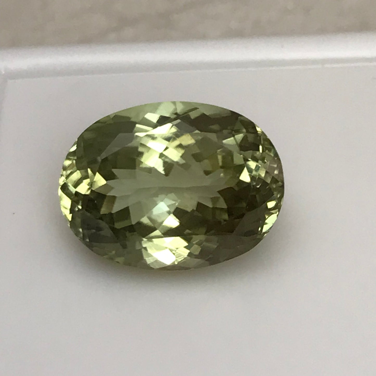 16x12mm Natural Green Sillimanite 12.33 carat, Oval Cut, yellow Green, Unmounted Faceted Loose Gemstone