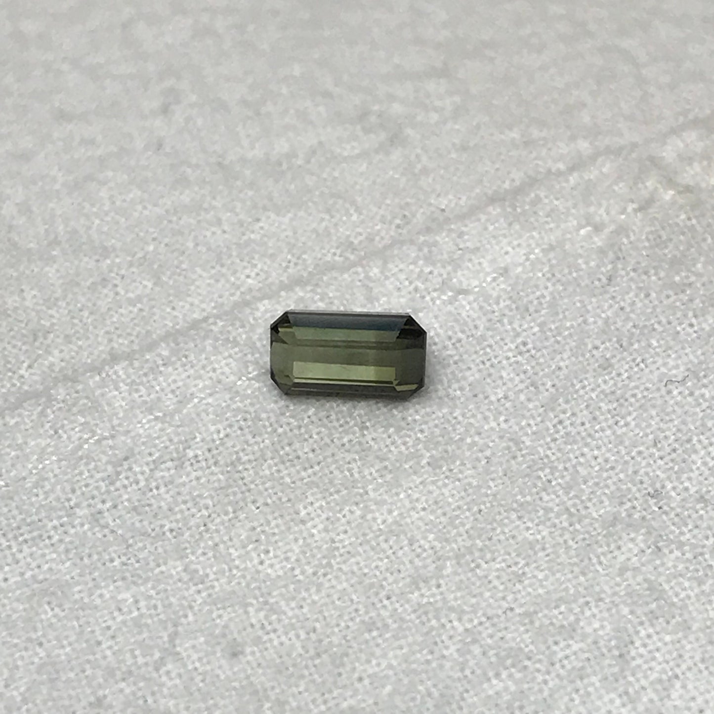 Natural Olive Green Tourmaline 7.7x4.5mm 1.25 carats rectangle Octagon Cut Faceted Loose Gem