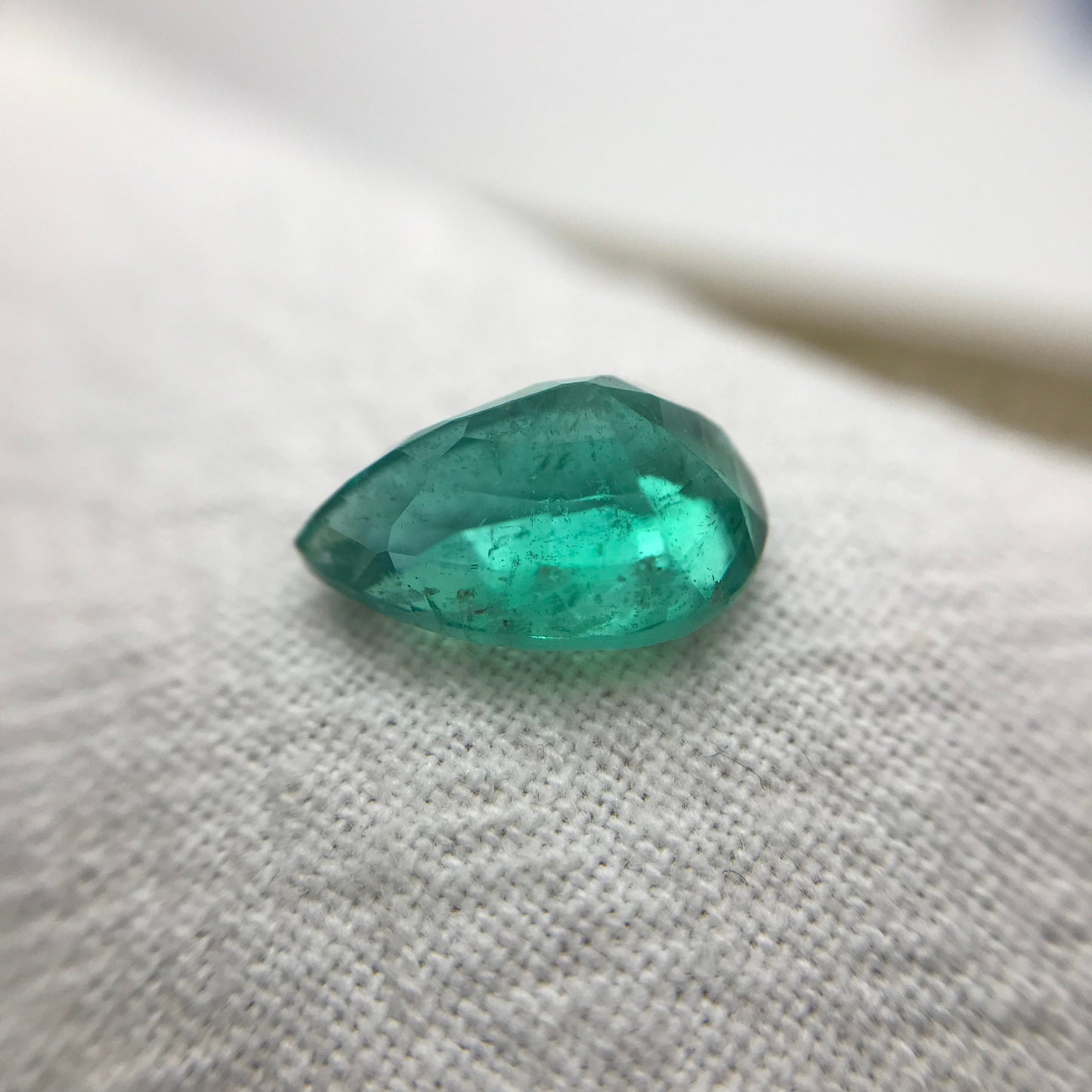 GIA Certified 2.76 cts Emerald 11.4x7.6 mm Pear Cut Faceted Loose Gem, Nice Natural Zambian Emerald