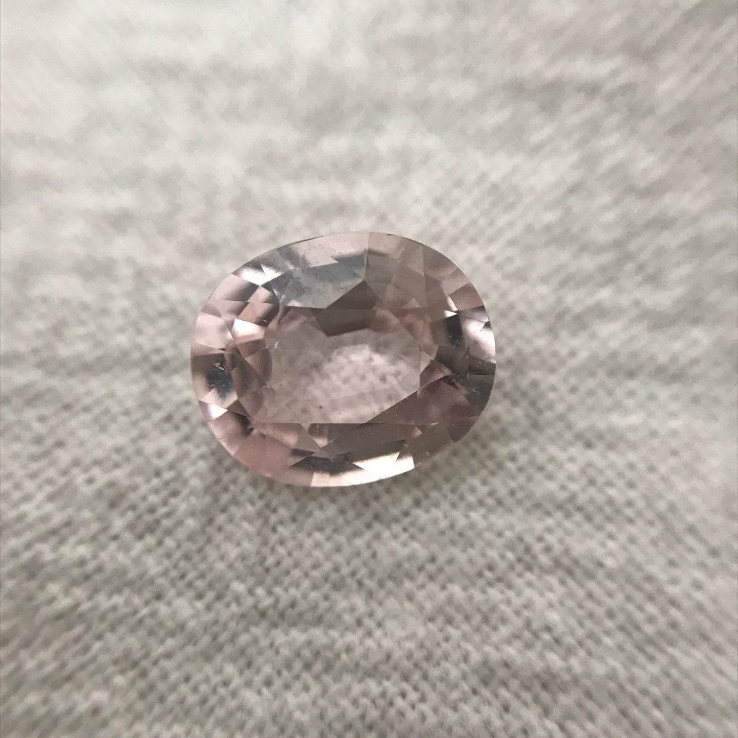 GIA Certified Natural 2 ct Pink Sapphire 8.4x7mm Oval Cut Faceted Loose Light Pink Unheated Sapphire