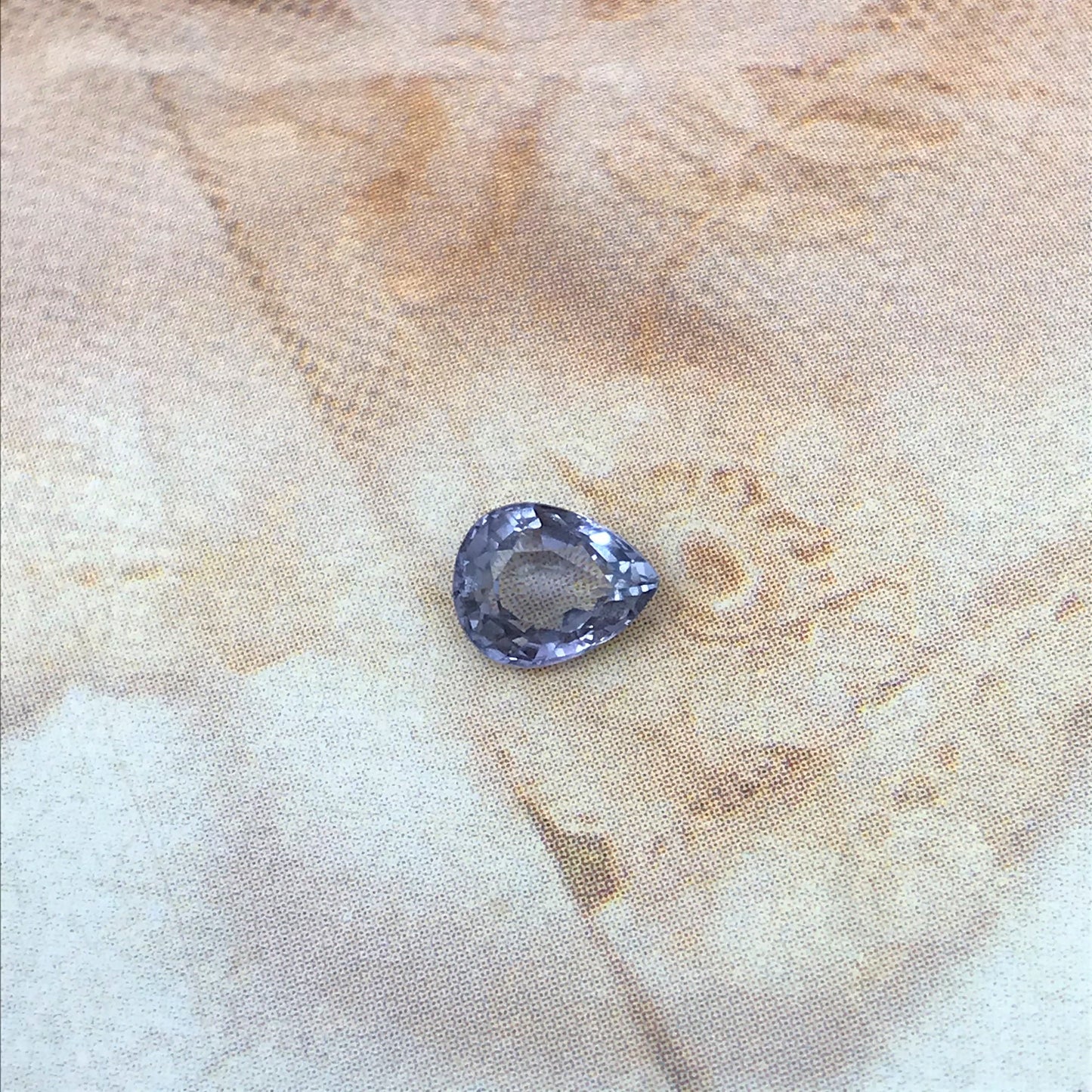 1 Ct Natural Purple Spinel 6.8x5.5mm Pear Cut Loose Faceted Gem Carat Loose Gemstone, Grayish Purple Stone, Flowing Gems, 7x5.5mm Pear