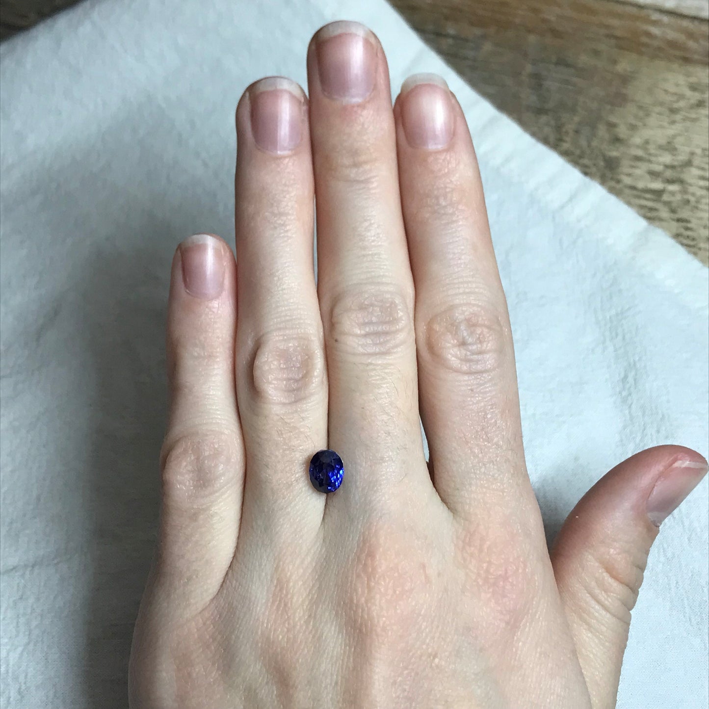 Laboratory-Grown Blue Sapphire GIA Certified 2.71 carat, 7.7x6mm, Natural looking Cut-Modified Oval Mixed Cut