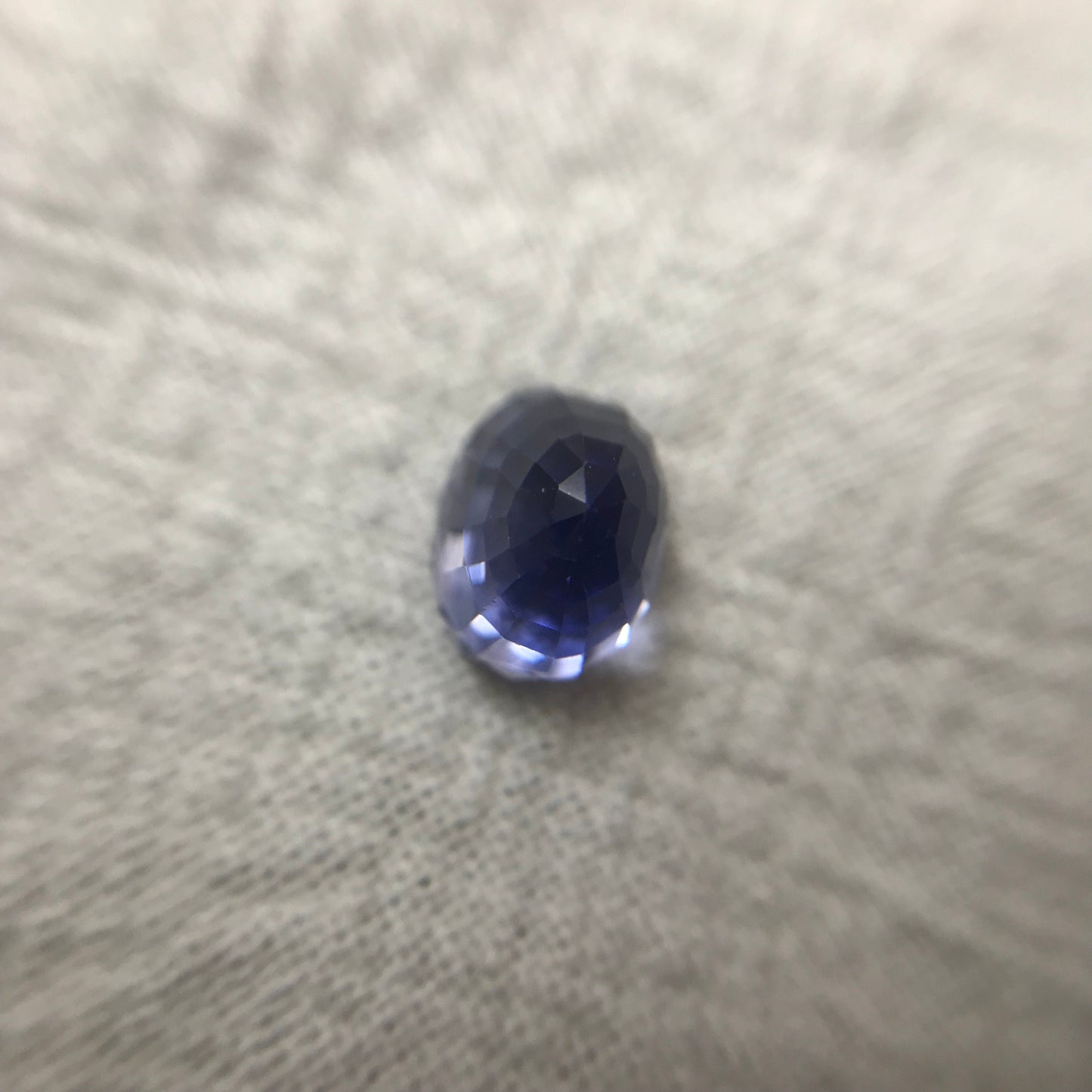 Laboratory-Grown Blue Sapphire GIA Certified 2.71 carat, 7.7x6mm, Natural looking Cut-Modified Oval Mixed Cut