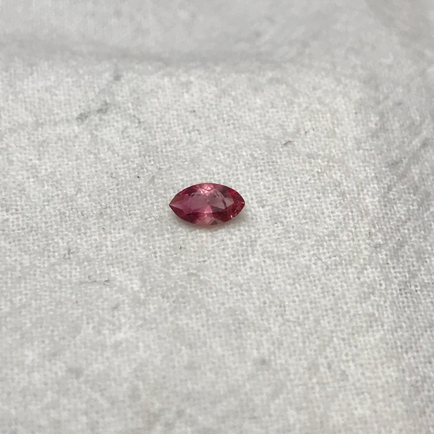 0.19 Ct. Natural Red Beryl Marquise Cut, Utah Red Beryl, Faceted Bixbite, 5.9x3.3, Mixed Color Red Beryl