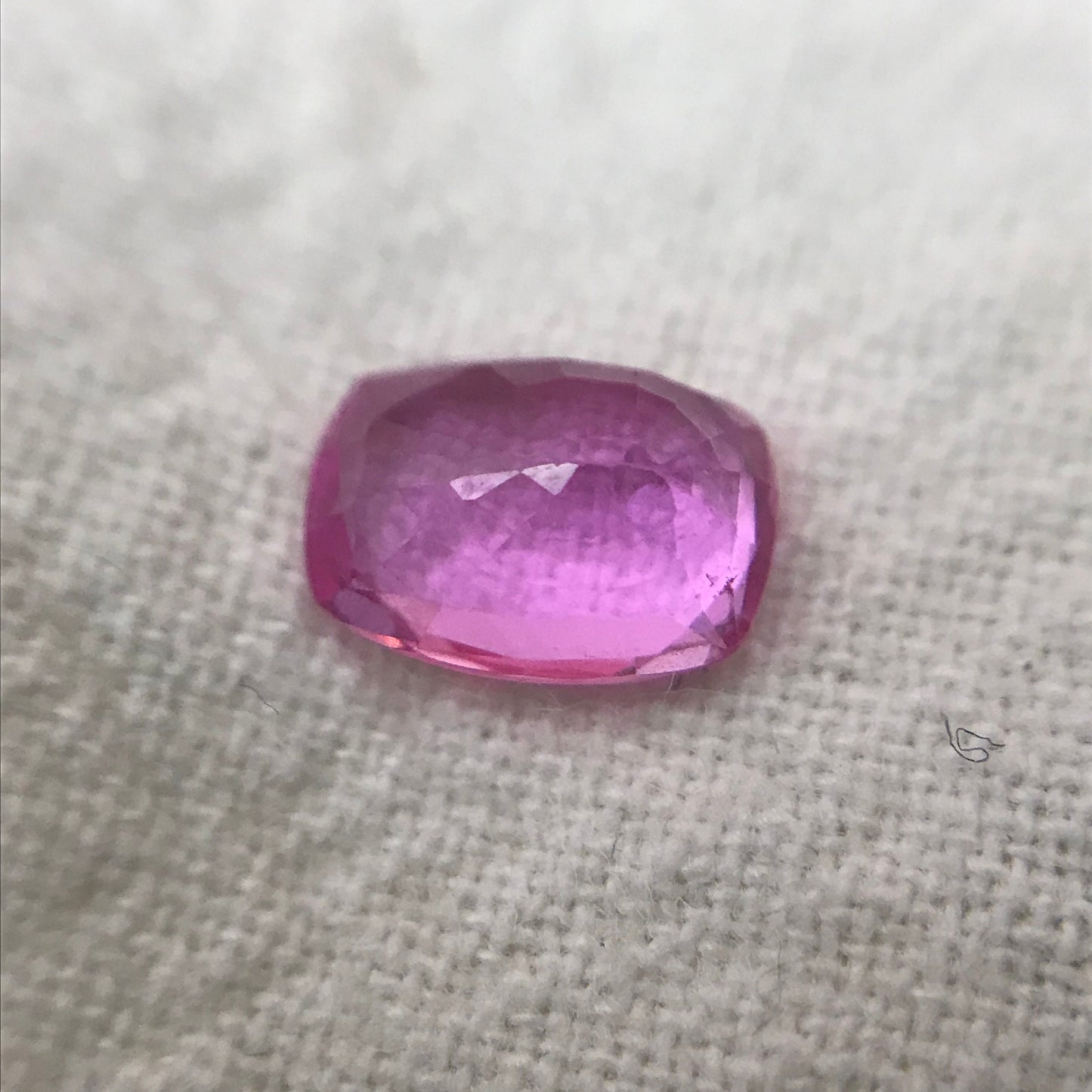 1.19 Ct. GIA Certified Pink Sapphire 7x5mm Cushion Cut, Madagascar Unheated Sapphire