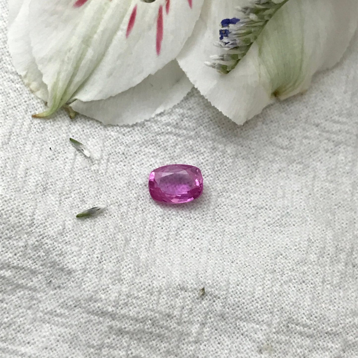 1.19 Ct. GIA Certified Pink Sapphire 7x5mm Cushion Cut, Madagascar Unheated Sapphire