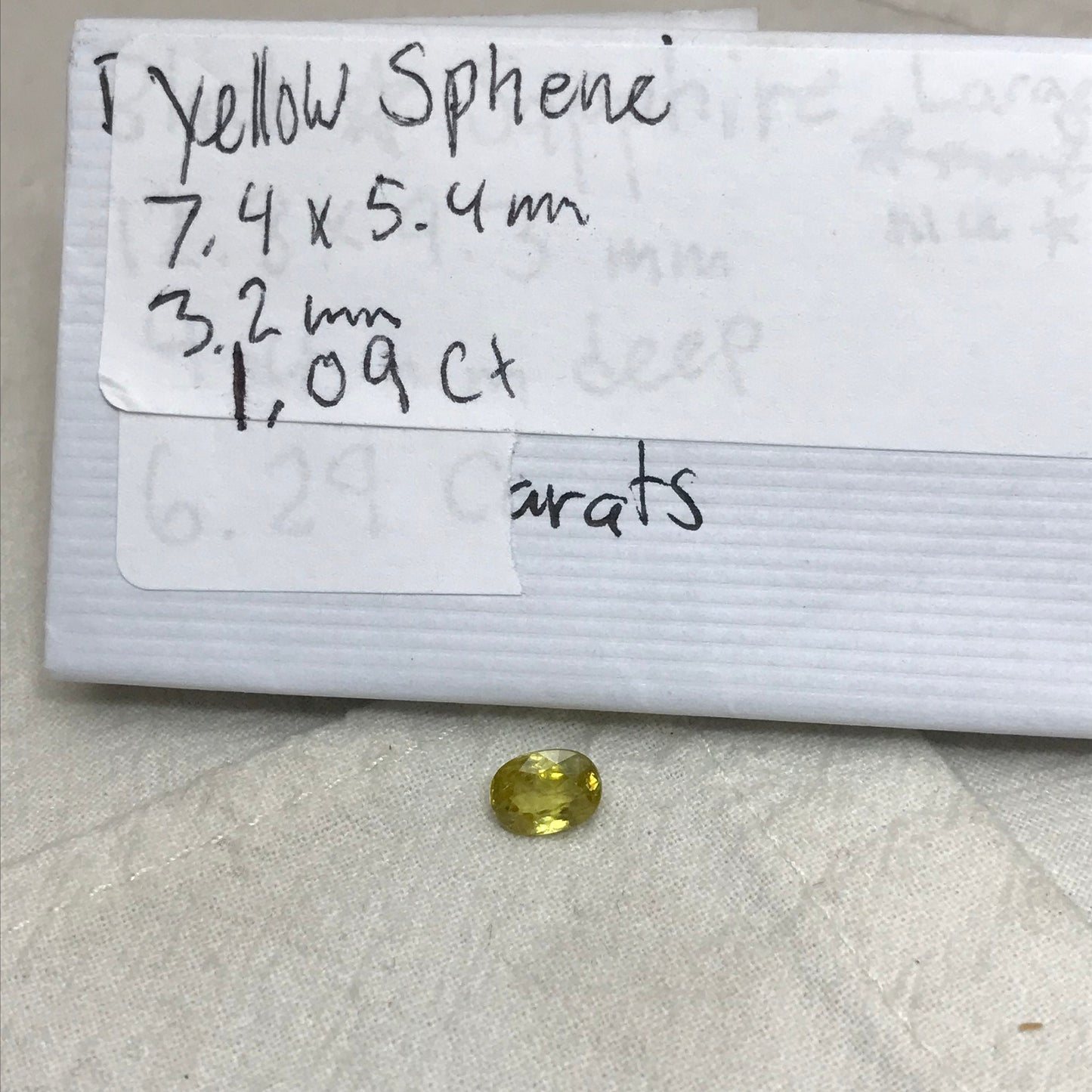 1.09 Ct. Yellow Sphene, 7.5x5.5 Oval Cut, Rainbow Fire, Natural Madagascar Sphene, Faceted Loose Titanite