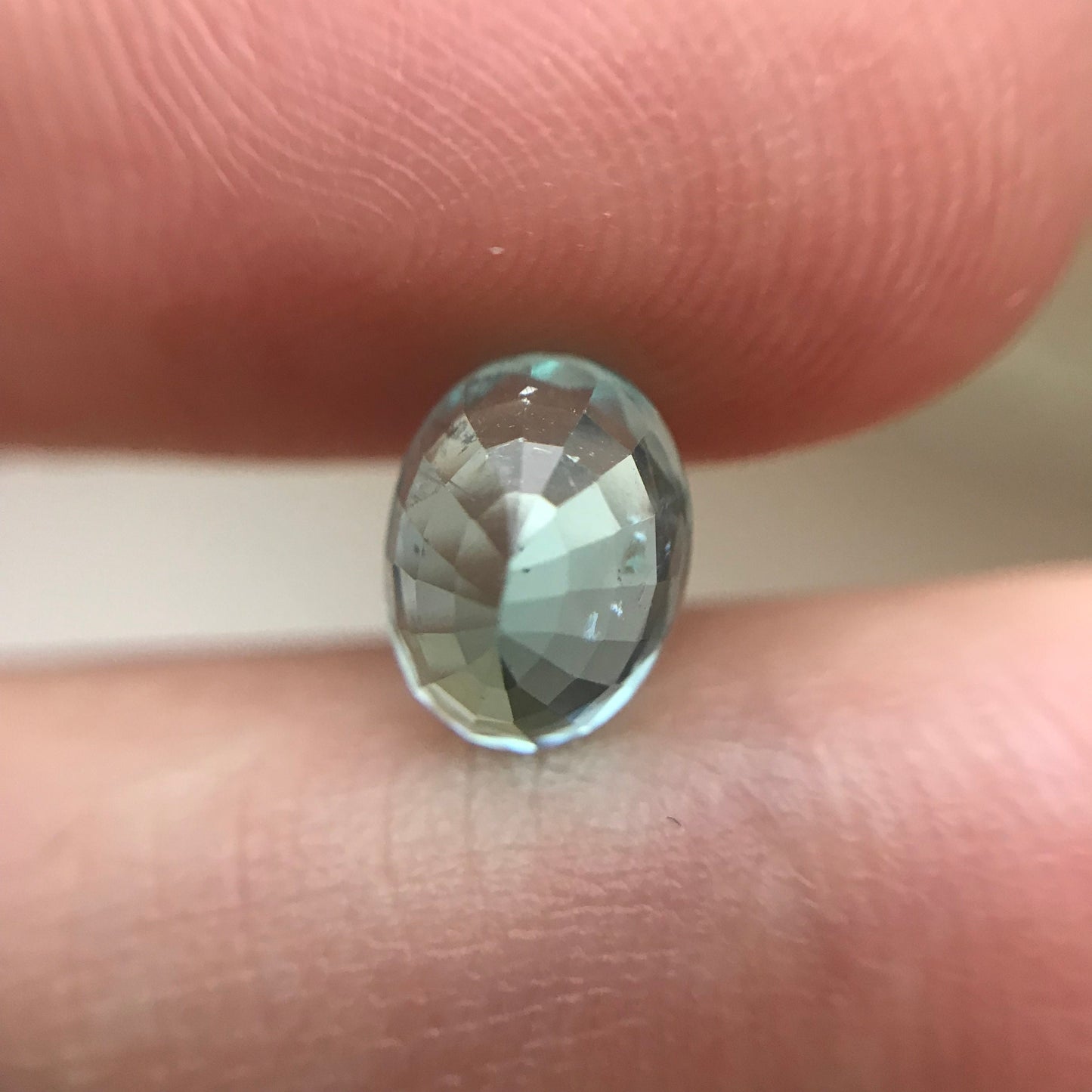 1.52 ct GIA Certified Paraiba Tourmaline 8x6mm, Natural  Copper and Maganese Bearing Blue Green Tourmaline, Clarity Enhanced Tourmaline