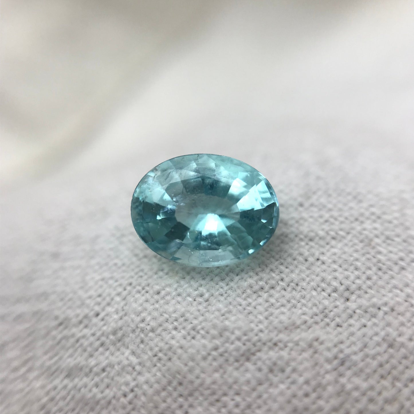 1.52 ct GIA Certified Paraiba Tourmaline 8x6mm, Natural  Copper and Maganese Bearing Blue Green Tourmaline, Clarity Enhanced Tourmaline