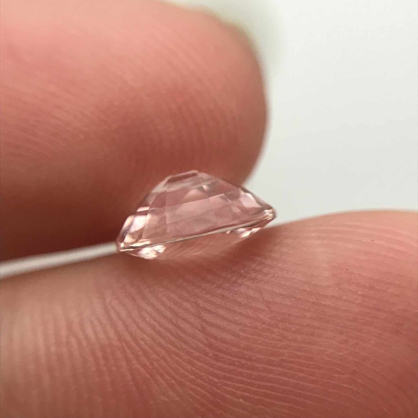 GIA Certified Natural 2 ct Pink Sapphire 8.4x7mm Oval Cut Faceted Loose Light Pink Unheated Sapphire