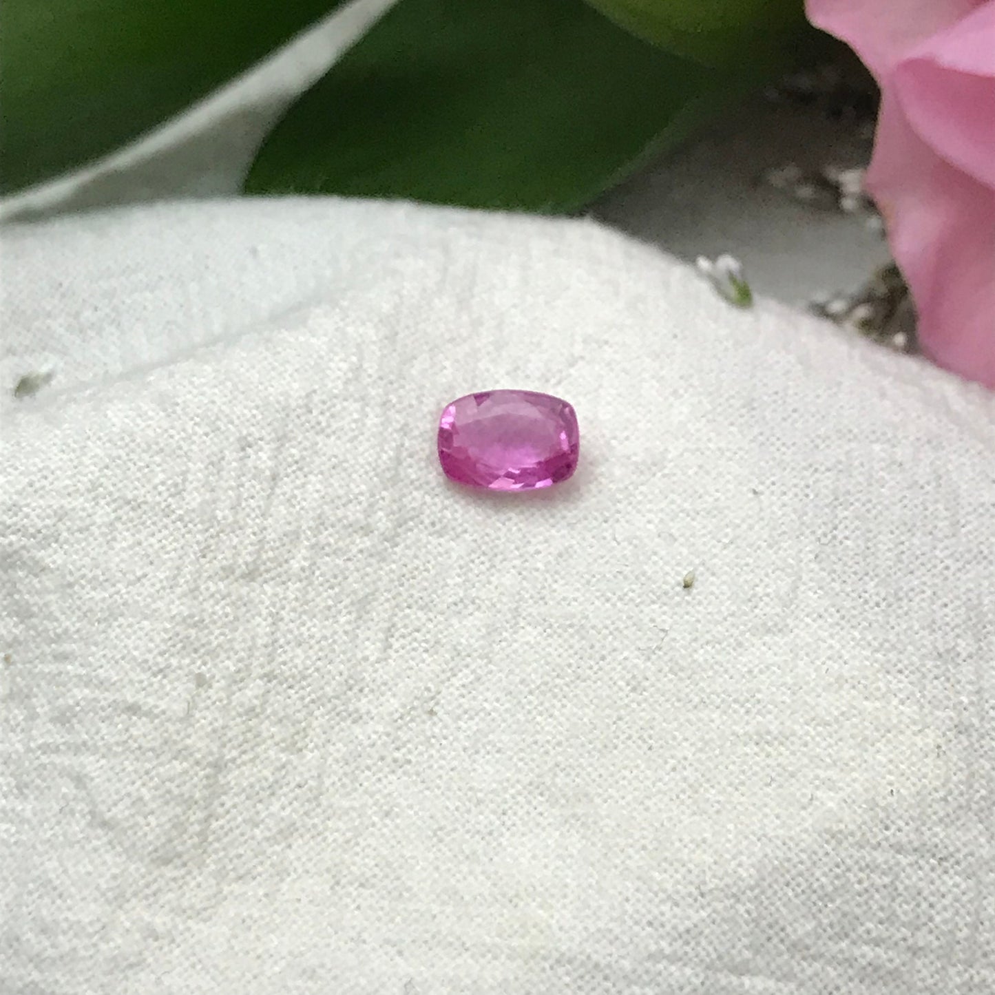 1.19 Ct. GIA Certified Pink Sapphire 7x5mm Cushion Cut, Madagascar Unheated Sapphire
