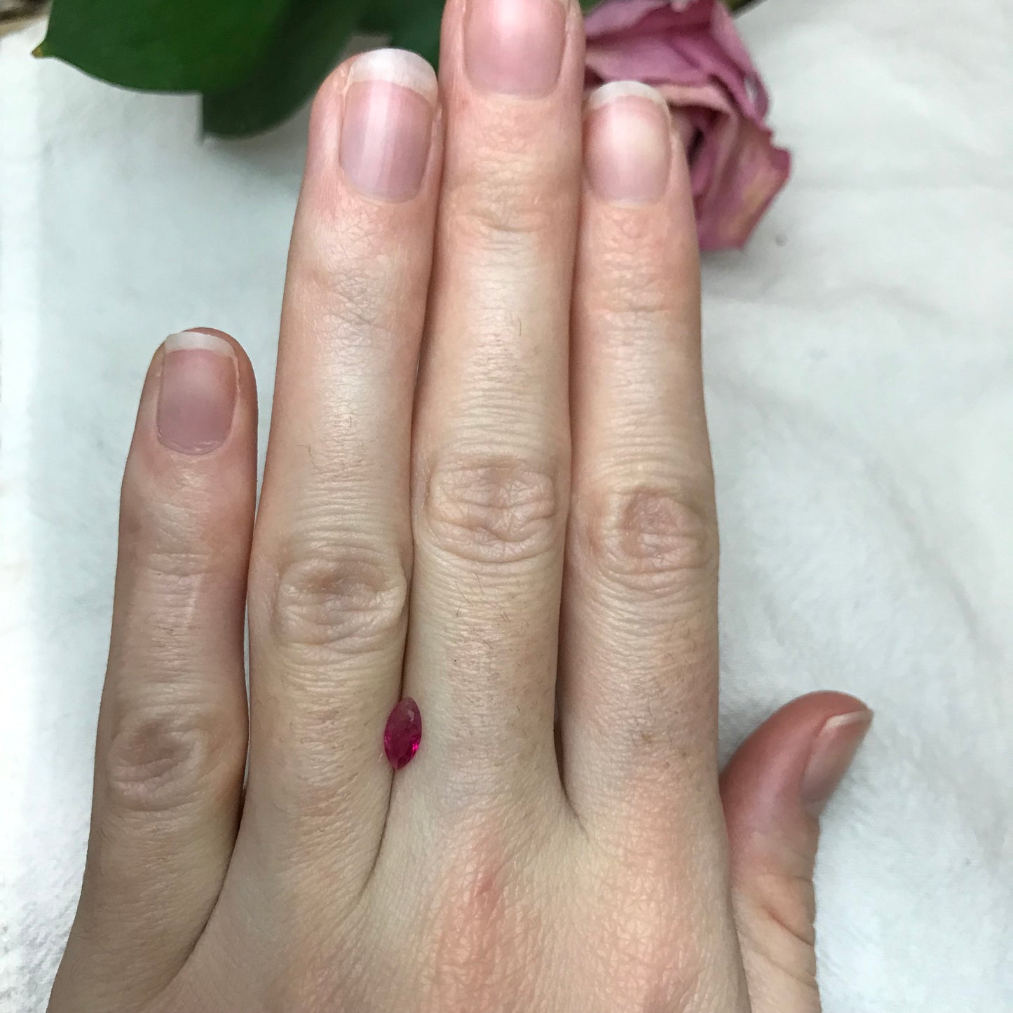 0.25 Ct. Utah Red Beryl, Faceted Bixbite, 7.2x3.7mm Marquise Cut, Red Beryl