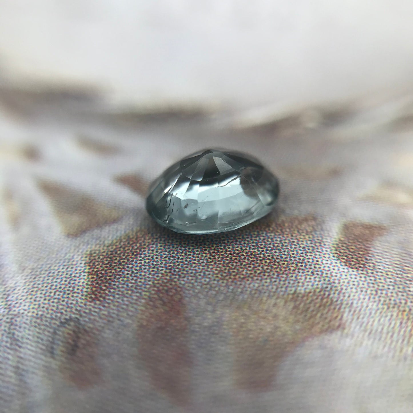 Natural Light Bluish Green Tourmaline 0.53 Carat 5.8x4.5mm, Faceted Loose Gemstone Oval Cut Tourmaline,