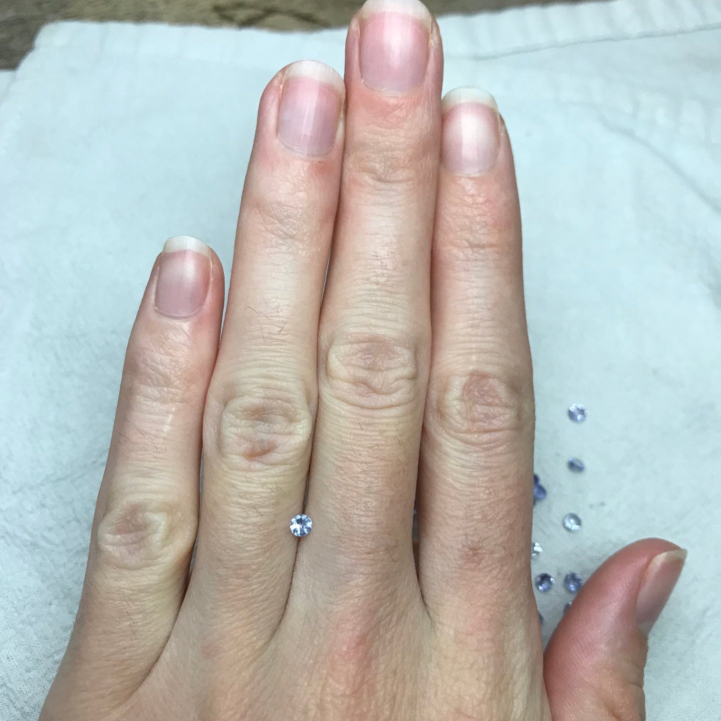 One 3mm Violet Tanzanite Approx. 0.10 carat Round Cut, Faceted Loose Gemstone, Natural Tanzanite, Zoisite