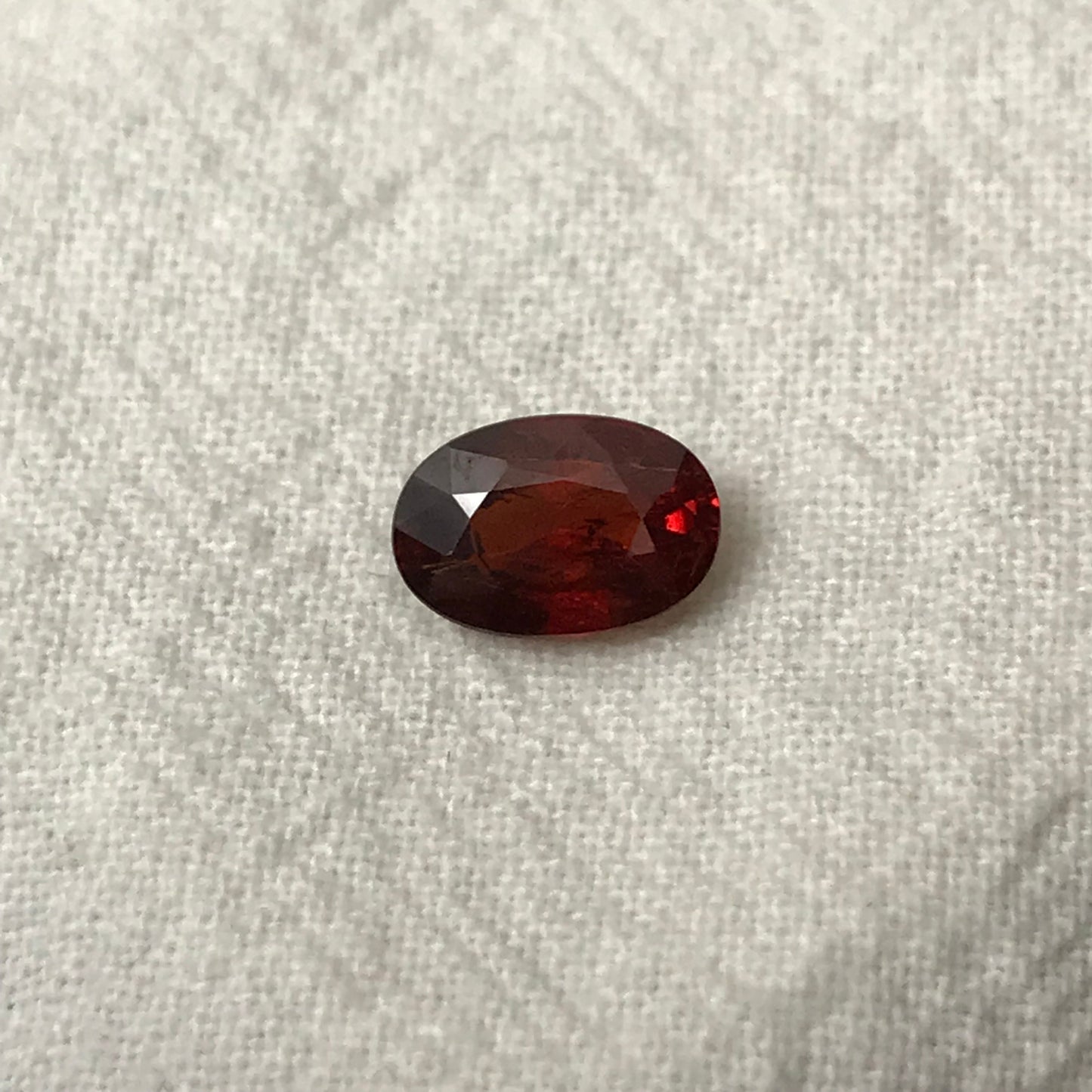 1.86 ct Natural Orangey Red Spessartite Garnet 8.4x5.7mm Oval Faceted Gemstone Loose Gem Red Orange Garnet