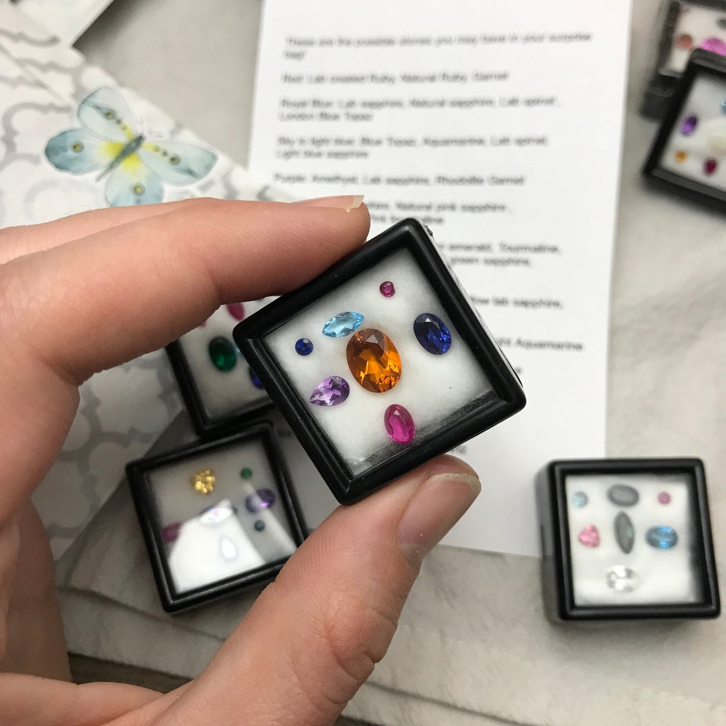 Gemstone Mystery Bag! Loose Faceted Precious and Semiprecious Gem, Faceted Crystal Grab Bag, Gemstone Gift Bag