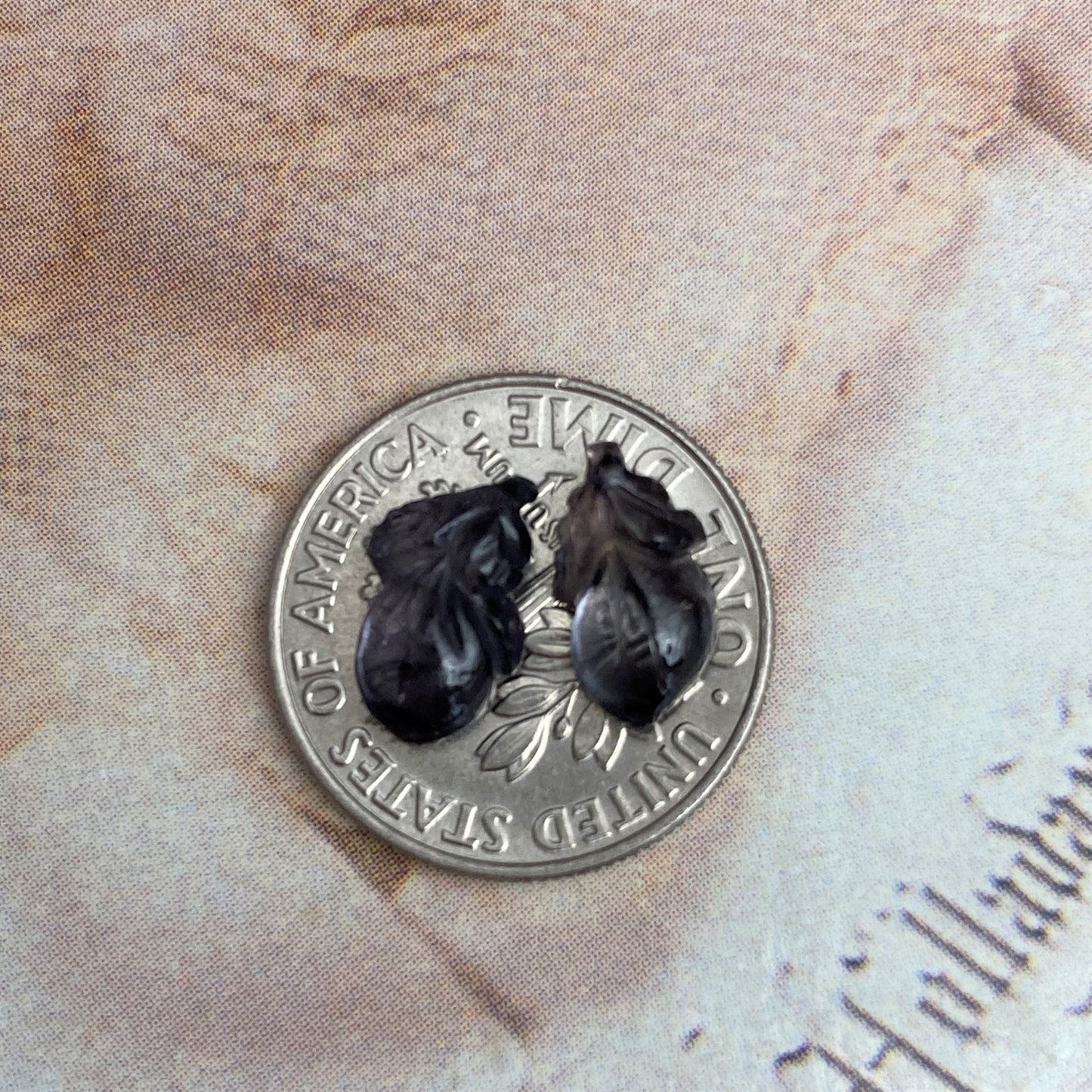 Natural Purple Spinel Eggplant Carved Pair 9.5x5.5mm 3.10 CTW Loose Gem Unmounted Gemstone, Grayish Purple Stone, Flowing Gems, Pair of Gems