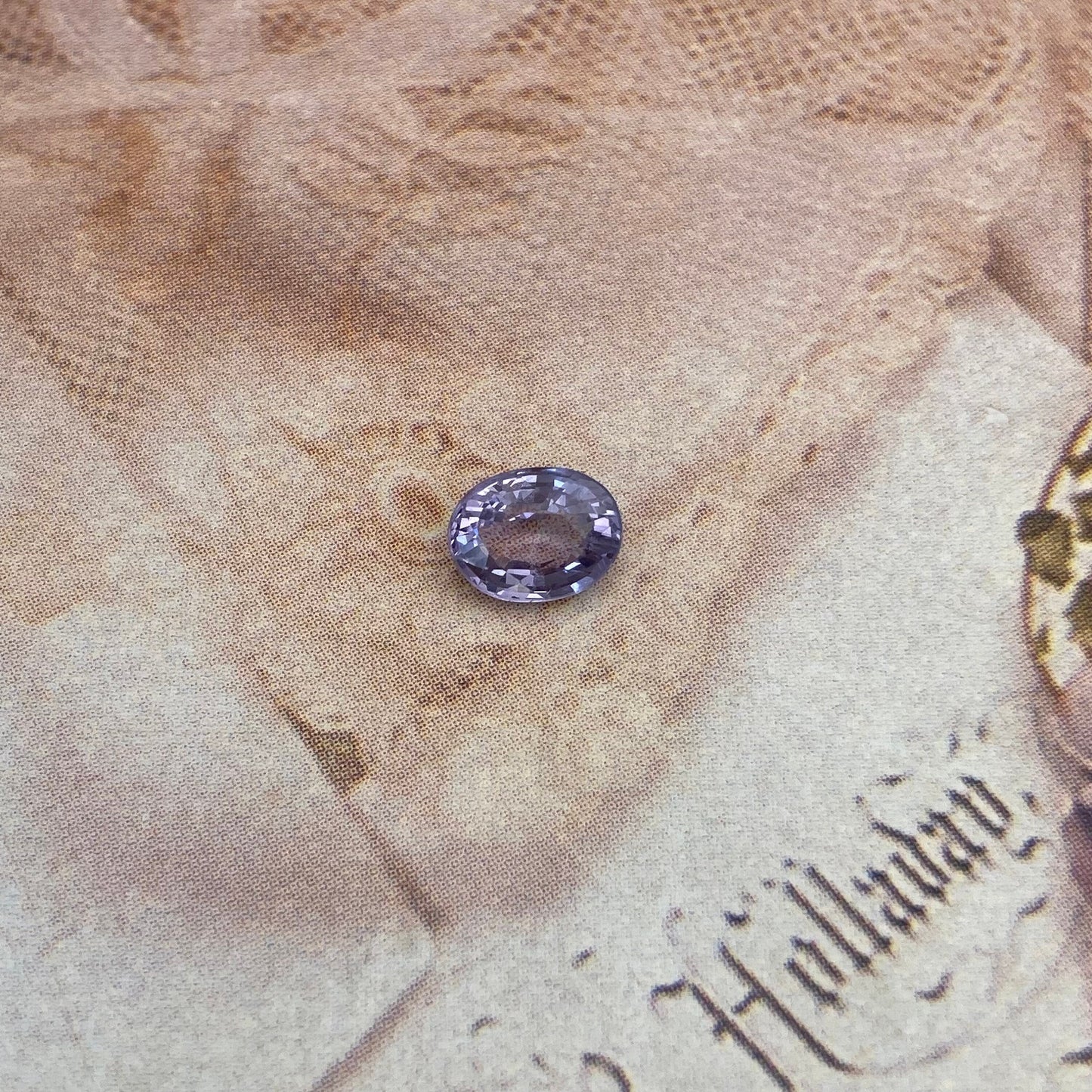 1 Ct Natural Purple Spinel 7x5.5mm Oval Cut Loose Faceted Gem Carat Loose Gemstone, Light Purple Stone, Flowing Gems