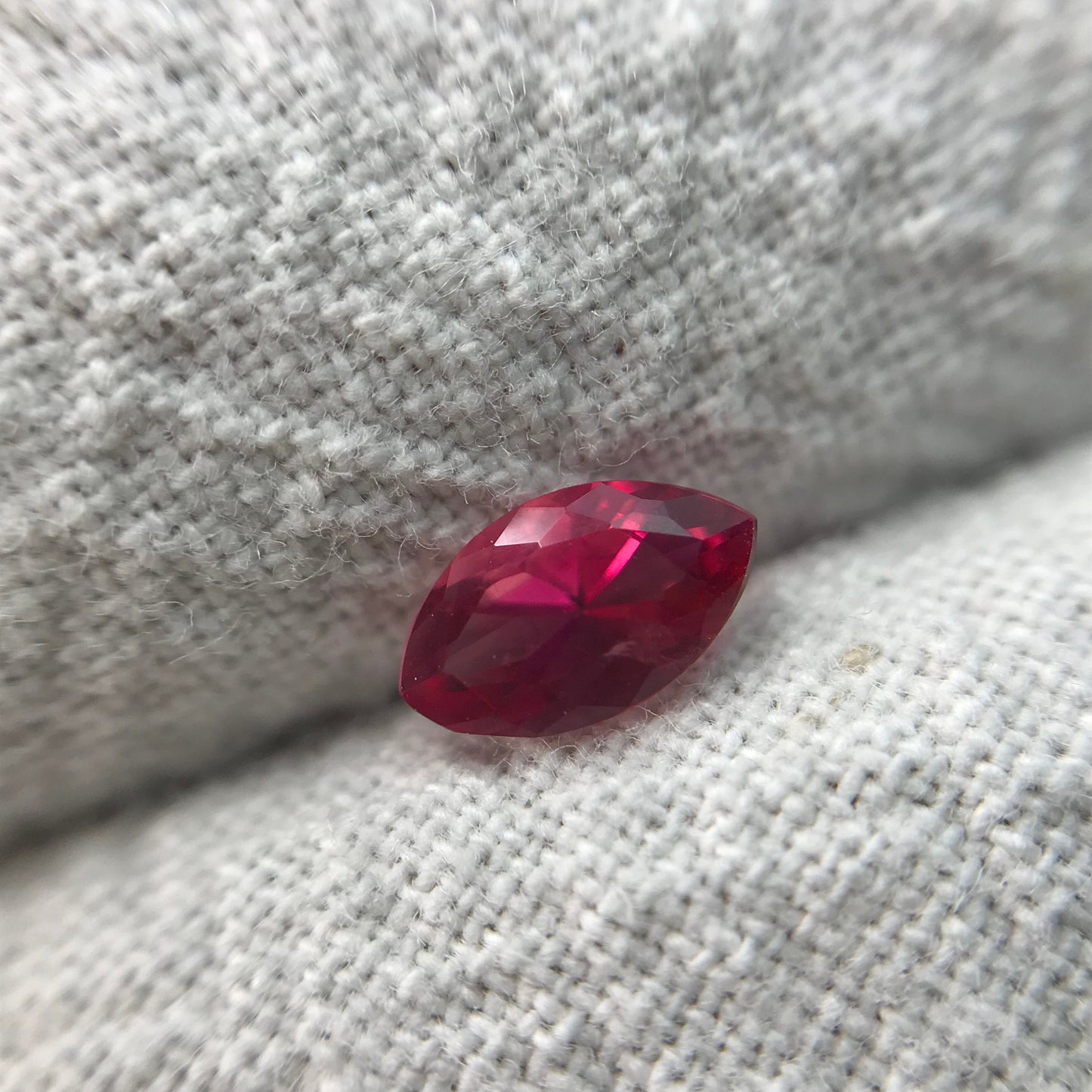 VVS 0.32 Carat Red Beryl 6.3x3.65mm Marquise Cut, Faceted Loose Natural Bixbite, Excellent Clarity
