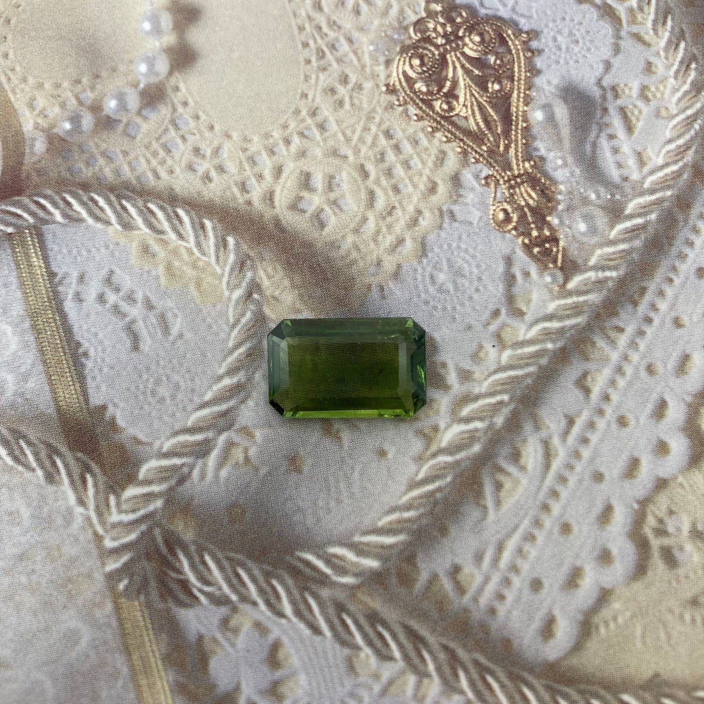 Natural Green Tourmaline 15x9.5mm 5.53 carat Octagon Cut Faceted Loose Unmounted Gem Gemstone