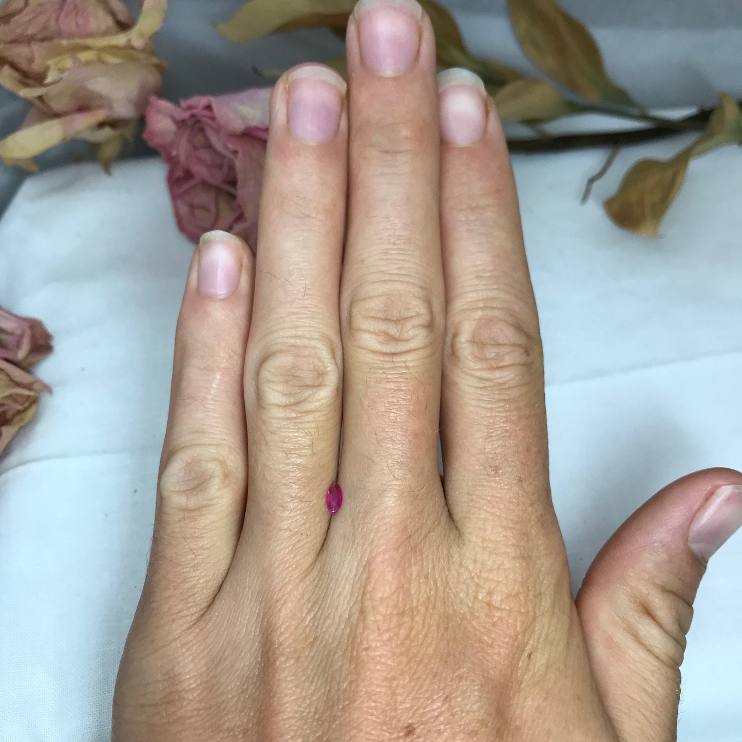 0.11 Carat Utah Red Beryl 5.1x2.45mm Marquise Cut, Faceted Loose Bixbite