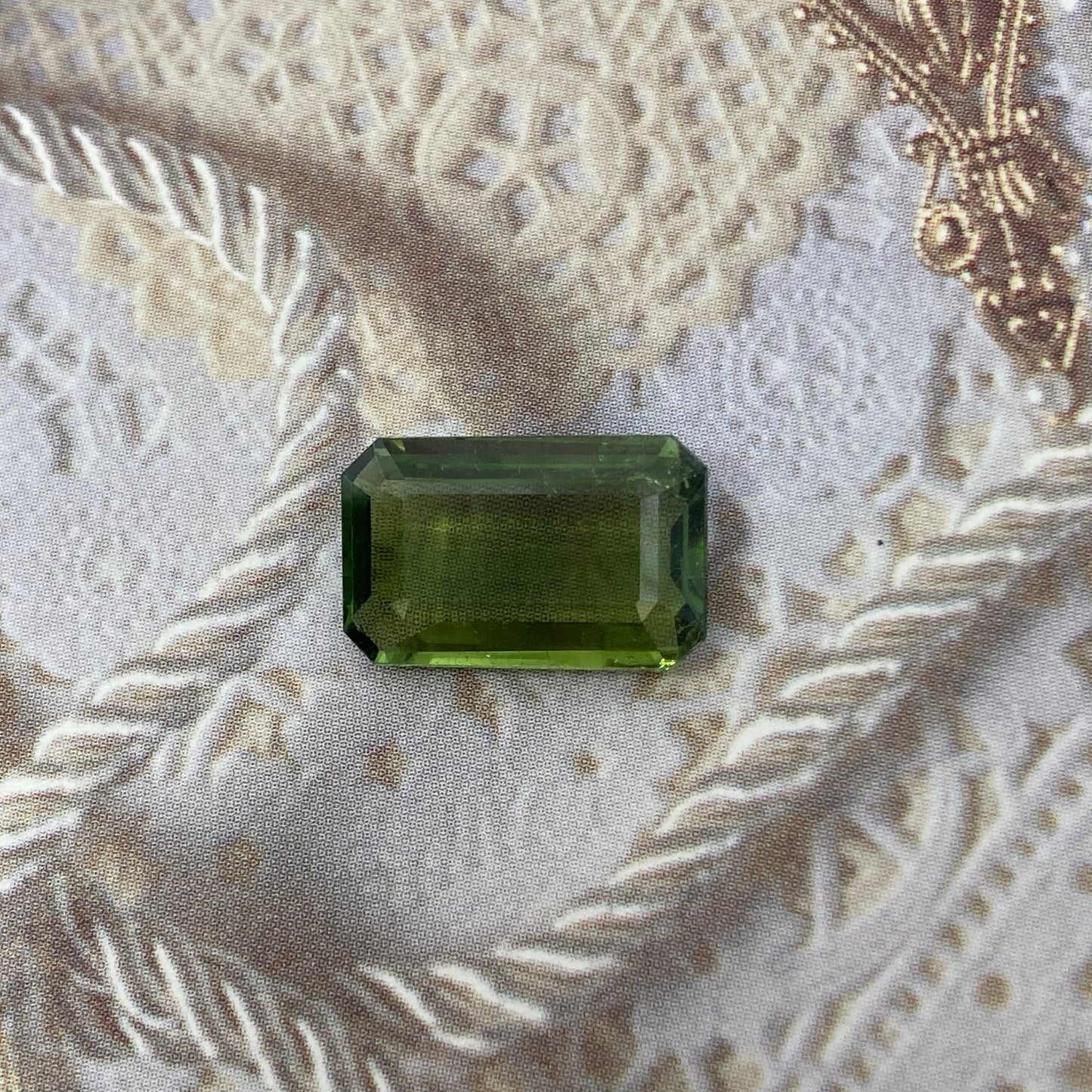 Natural Green Tourmaline 15x9.5mm 5.53 carat Octagon Cut Faceted Loose Unmounted Gem Gemstone