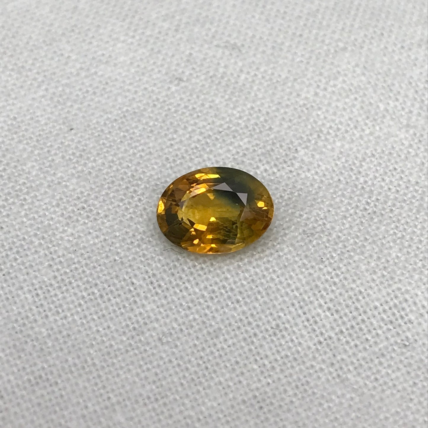 1.51 Carat Heated Yellow Orange Sapphire 7.91x5.82mm Oval Cut, Faceted Loose Gemstone, Australian Sapphire