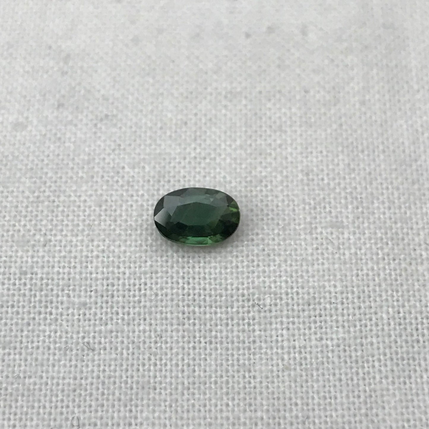 0.62 Green Sapphire 6.3x4.2mm Oval Cut, Faceted Loose Natural Heated Sapphire