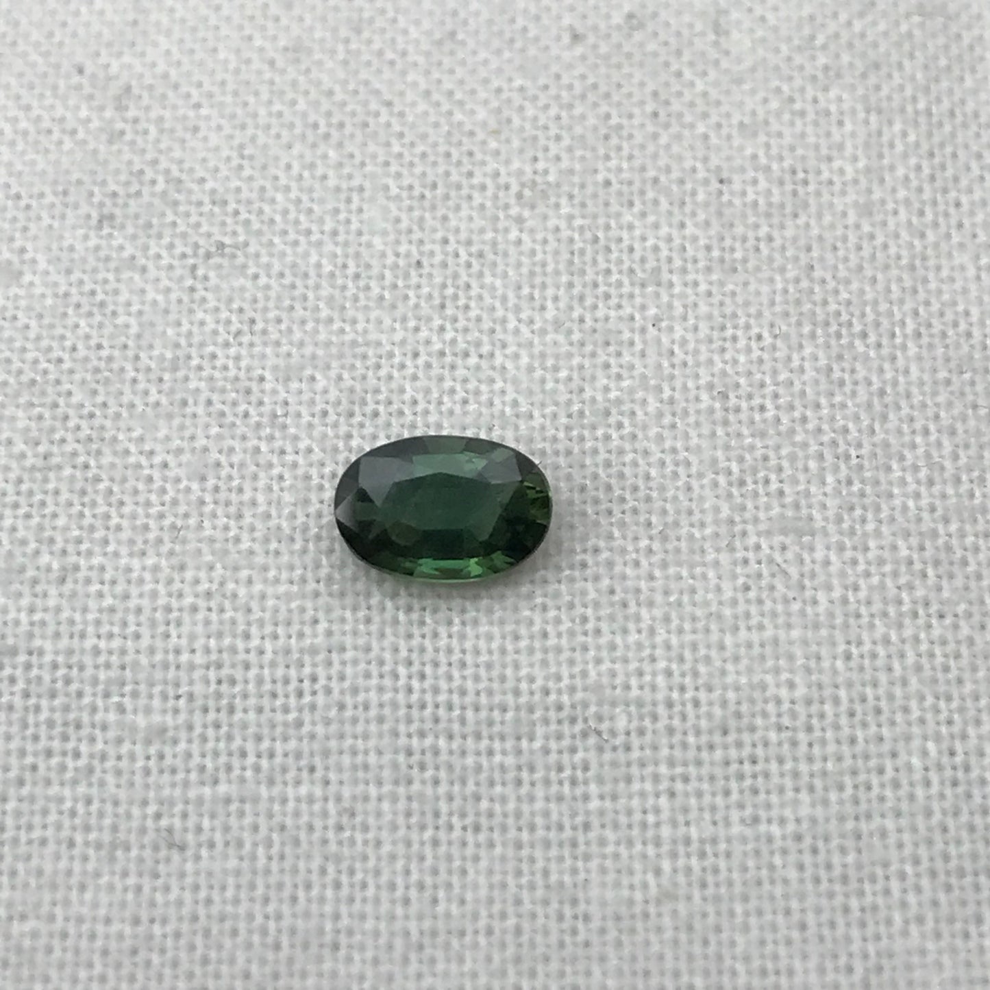0.62 Green Sapphire 6.3x4.2mm Oval Cut, Faceted Loose Natural Heated Sapphire