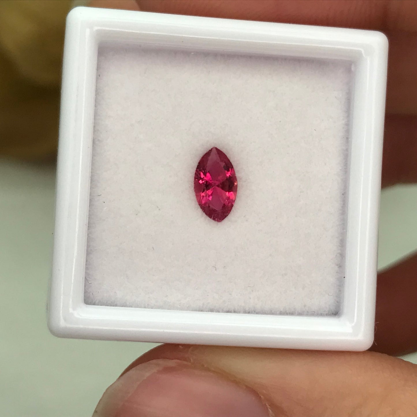 0.29 Carat Red Beryl 6.75x3.9mm Marquise Cut, Faceted Loose Natural Red Beryl, Bixbite