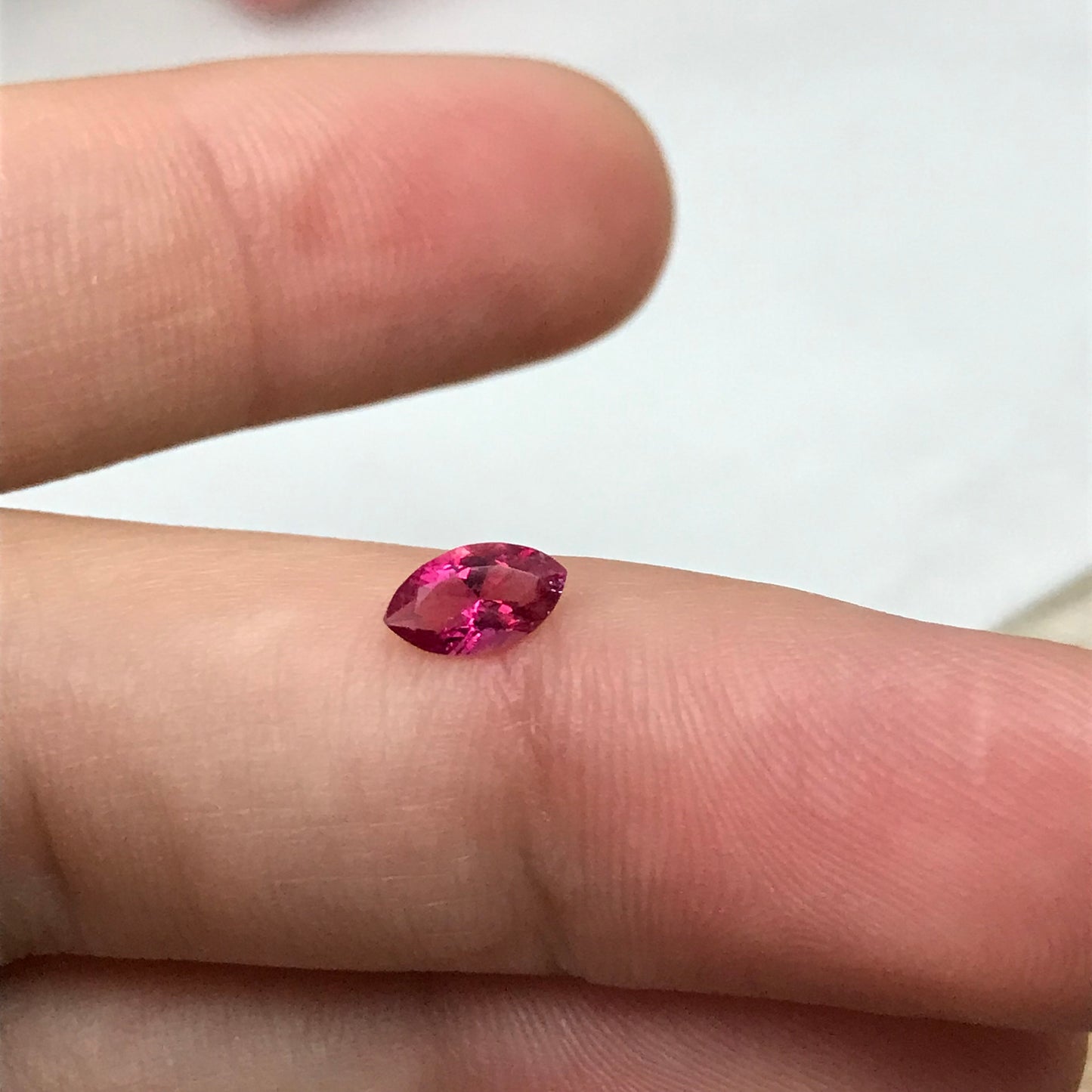 0.29 Carat Red Beryl 6.75x3.9mm Marquise Cut, Faceted Loose Natural Red Beryl, Bixbite