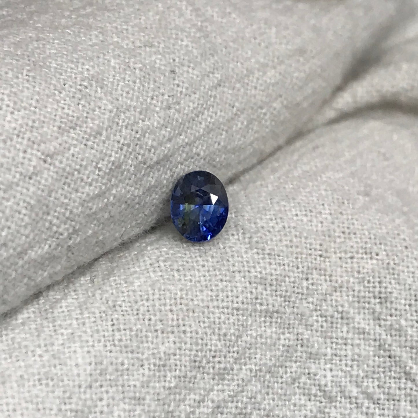 0.56 Carat Heated Blue Sapphire 5x4mm Oval Cut, Faceted Loose Natural Sapphire, Sri-Lanka