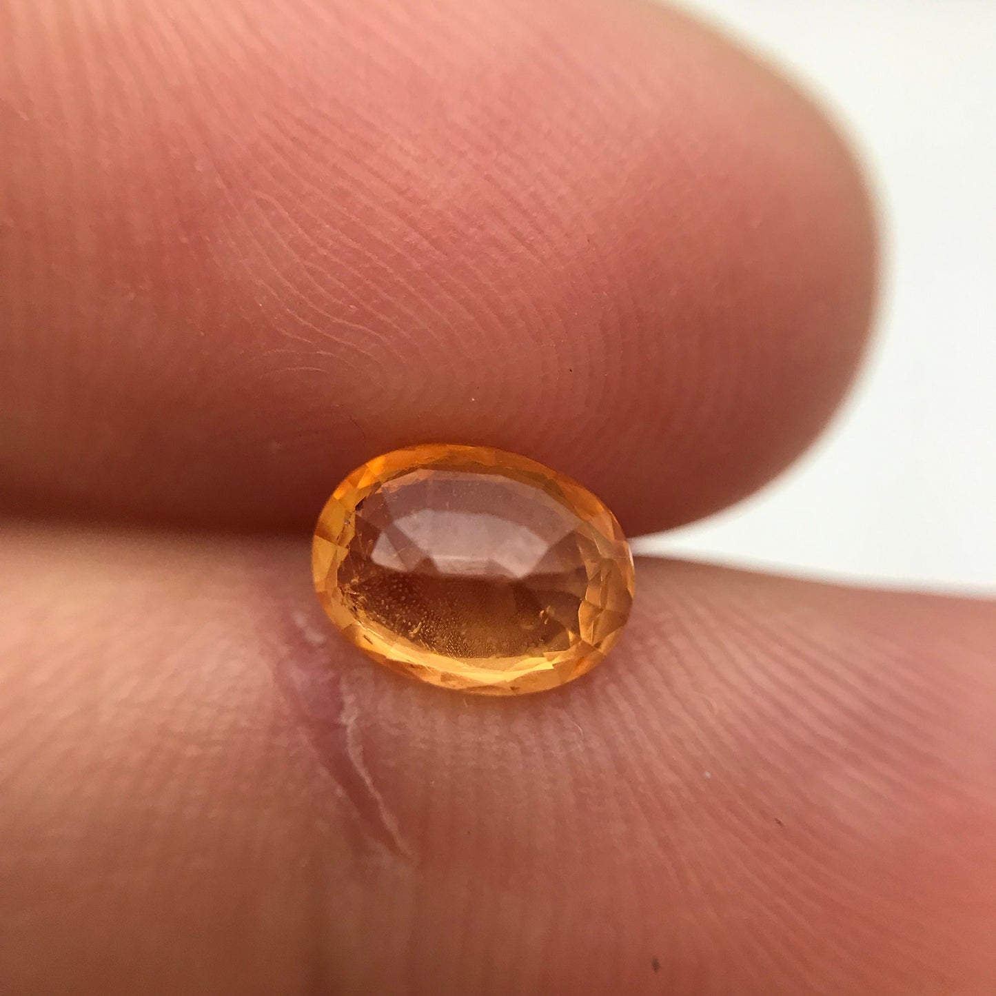 1.5 Carat Spessartite Garnet 7.6x5.7mm Oval Cut, Faceted Loose Orange  Fanta Garnet