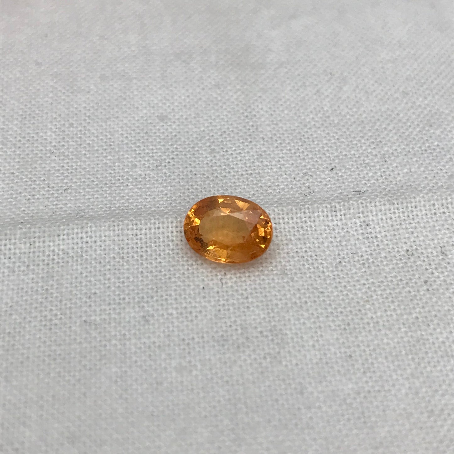 1.5 Carat Spessartite Garnet 7.6x5.7mm Oval Cut, Faceted Loose Orange  Fanta Garnet