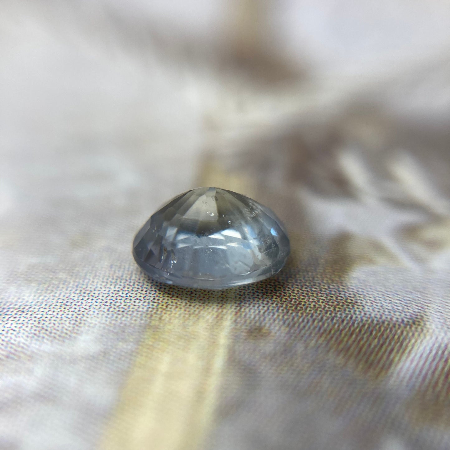 Natural Purplish Blue Sapphire 6x5.2mm Oval 0.91 Carat Loose Faceted Corundum Unmounted Gemstone Earth Mined Gem Light Sapphire