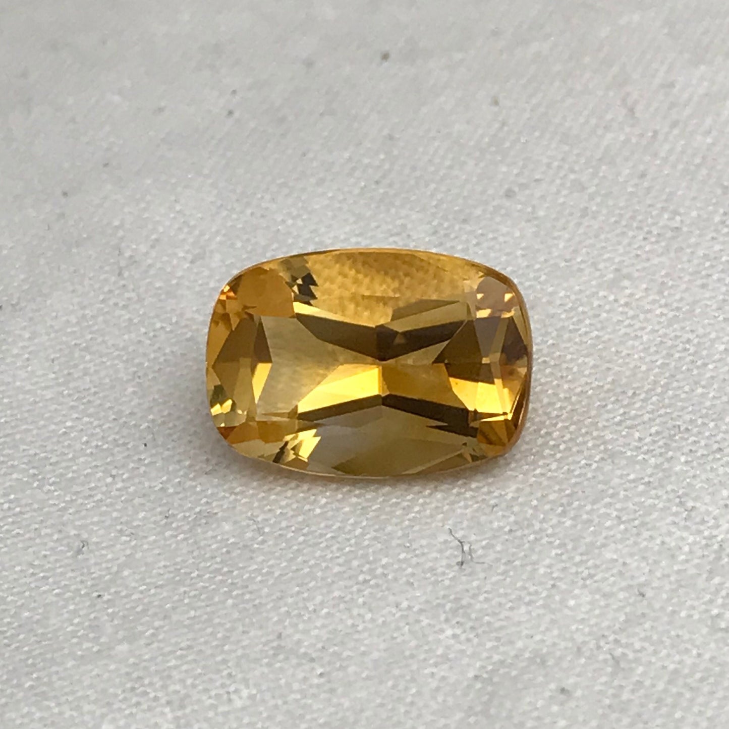 Orange Citrine 14.3x10mm 6.43 Carats long Cushion Loose Faceted Loose November Birthstone
