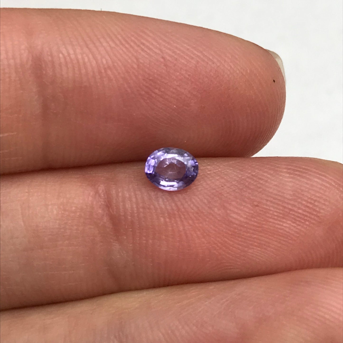 0.39 Carat Natural Purple Sapphire 4.81x3.88mm Oval Cut, Unheated Faceted Loose Madagascar Sapphire