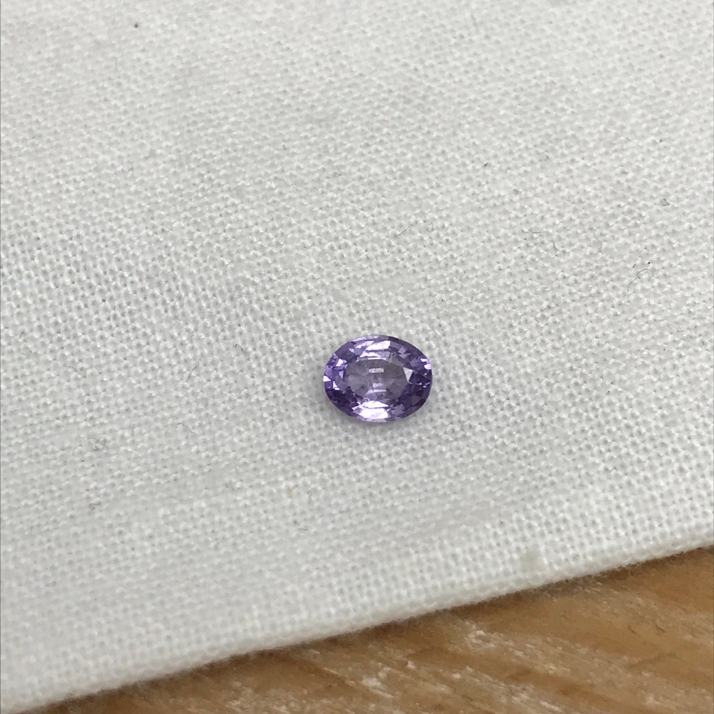 0.39 Carat Natural Purple Sapphire 4.81x3.88mm Oval Cut, Unheated Faceted Loose Madagascar Sapphire