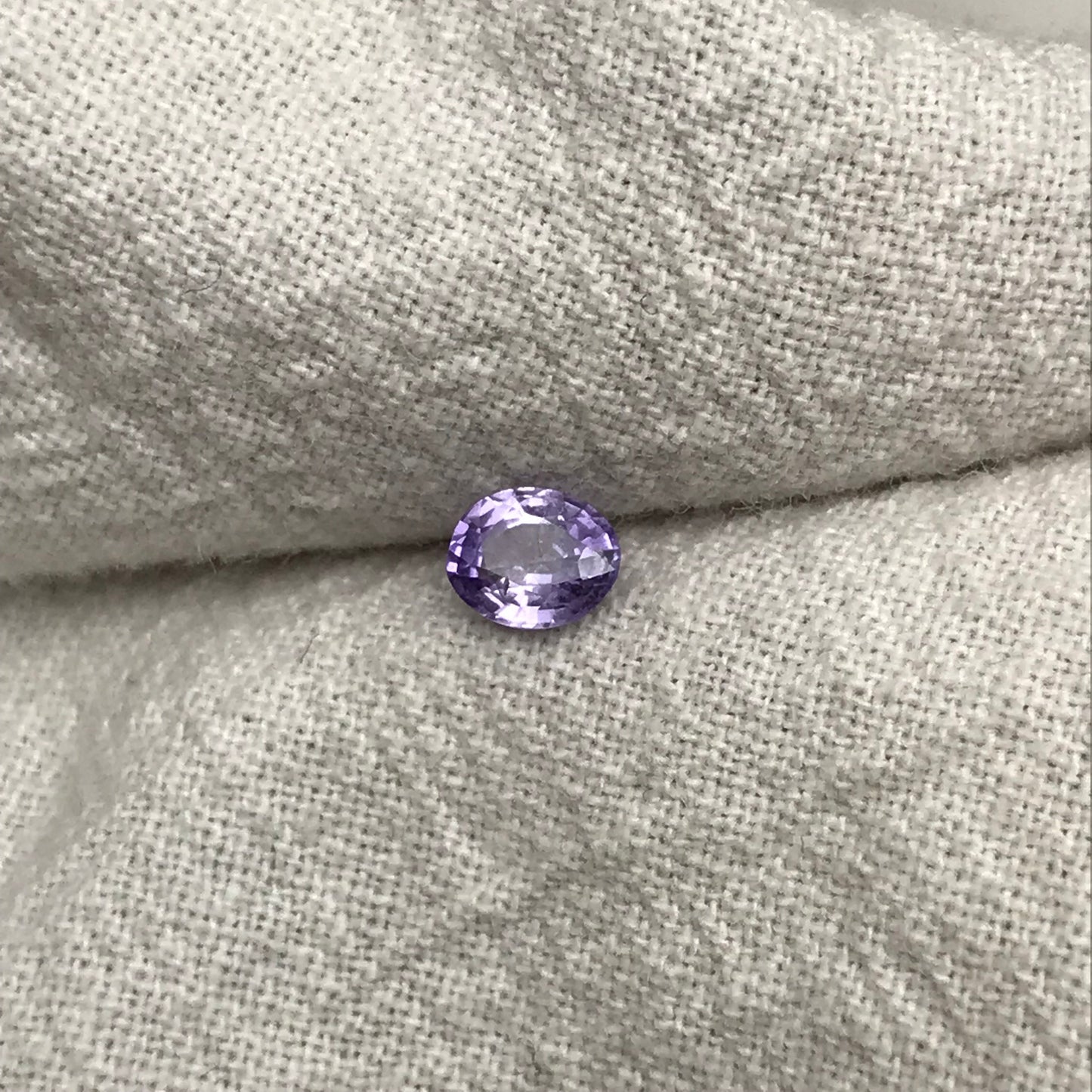 0.39 Carat Natural Purple Sapphire 4.81x3.88mm Oval Cut, Unheated Faceted Loose Madagascar Sapphire