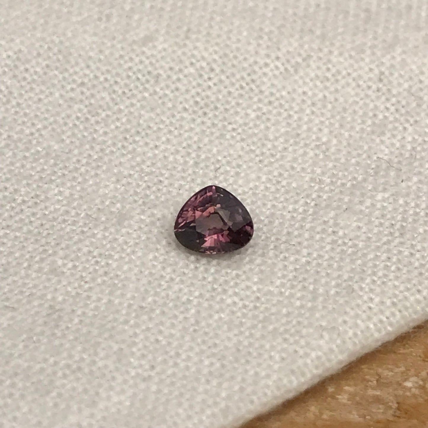 0.31 carat Natural Purple Sapphire 4.2x3.6mm Fat Pear Cut, Faceted Loose Gem