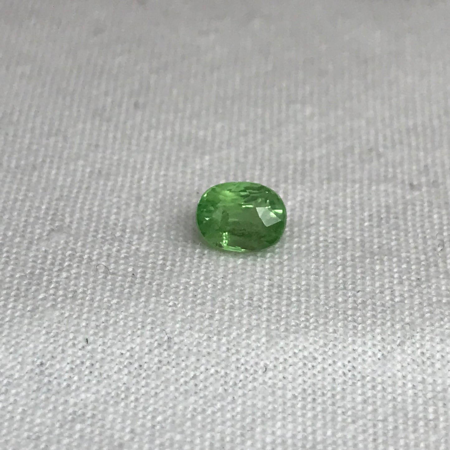 1 carat Tsavorite Garnet 6x4.5mm Faceted Oval cut, Natural Loose Mint Green Garnet
