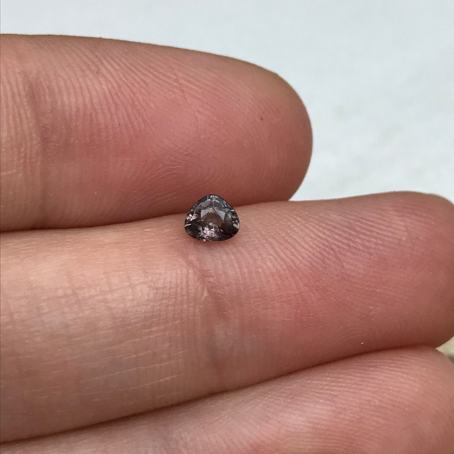 0.31 carat Natural Purple Sapphire 4.2x3.6mm Fat Pear Cut, Faceted Loose Gem