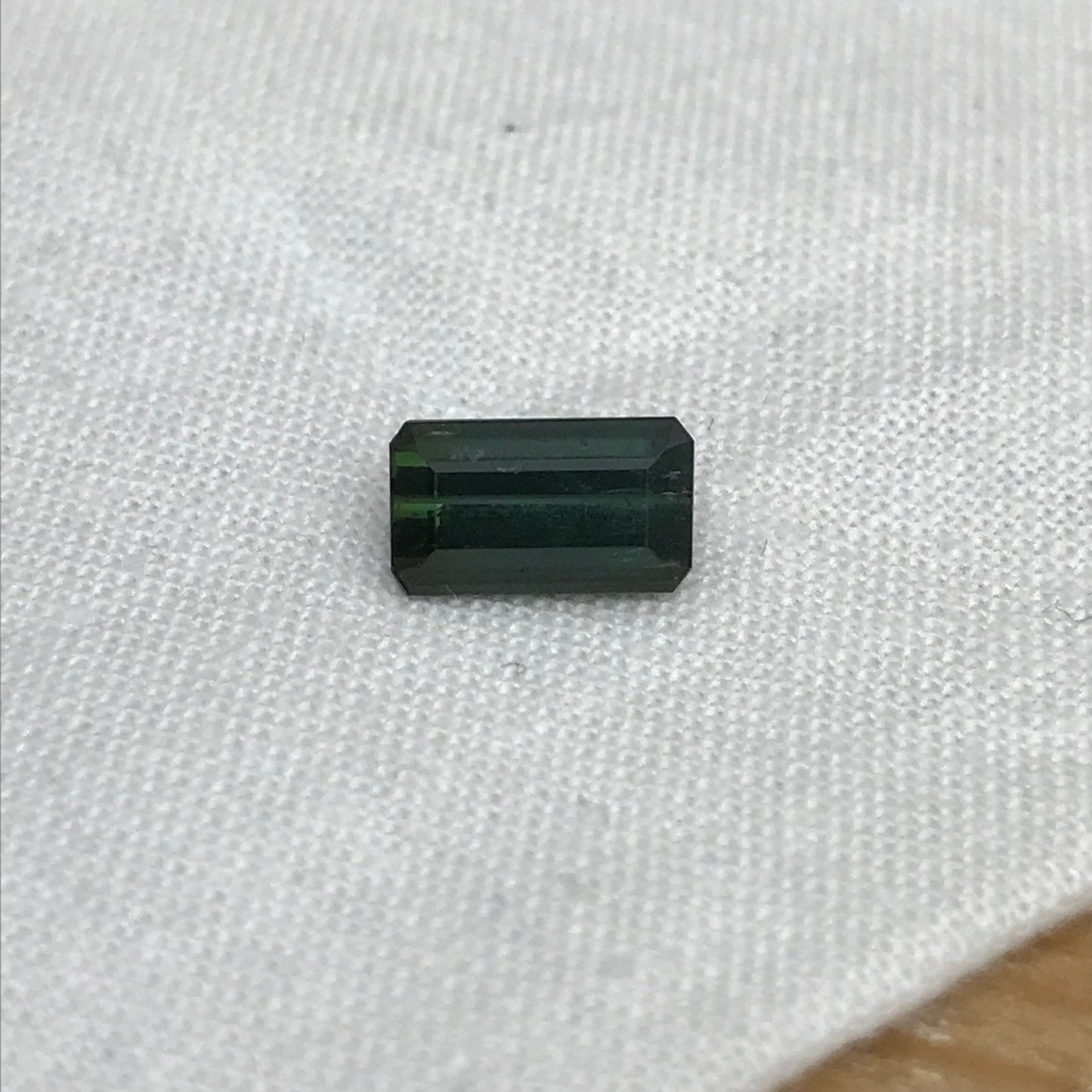 1.38 carat Natural Green Tourmaline 8.5x5mm Octagon Bluish Green