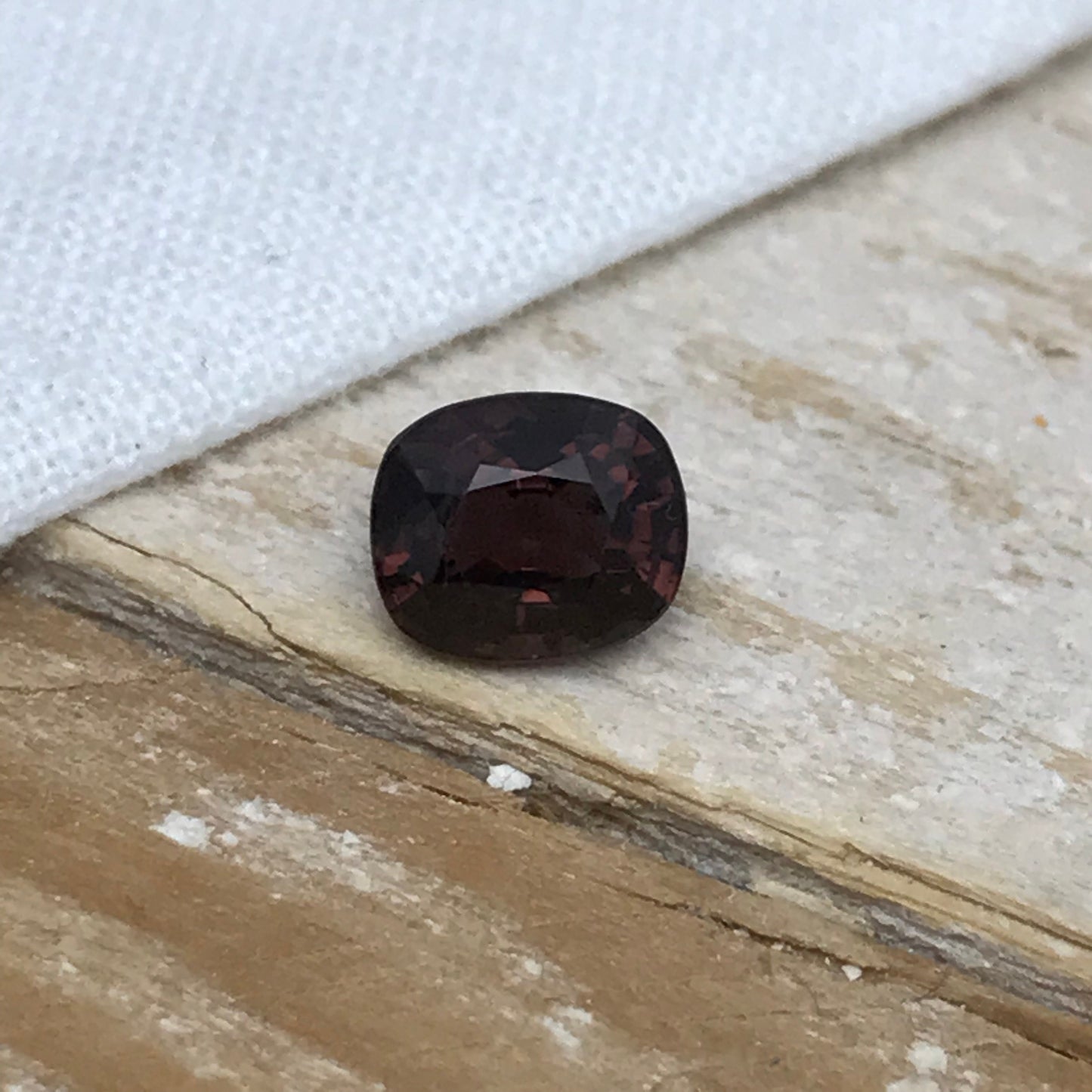 1.11 Carat Spinel 6.4x5.5mm Cushion Cut, Faceted Loose Natural Spinel