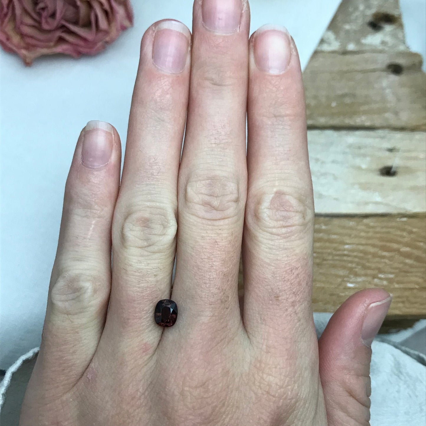 1.11 Carat Spinel 6.4x5.5mm Cushion Cut, Faceted Loose Natural Spinel